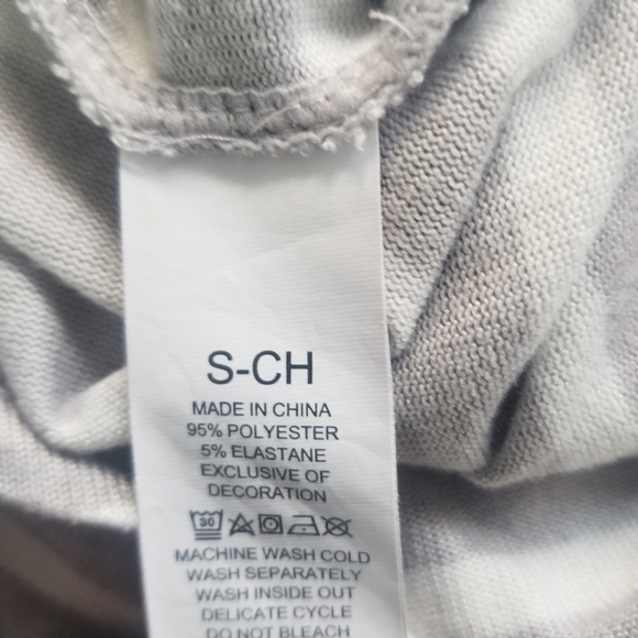 Kate Spade Pajamas Top Grey White Stripe Pajama Top Shirt Size Small - Picture 5 of 5